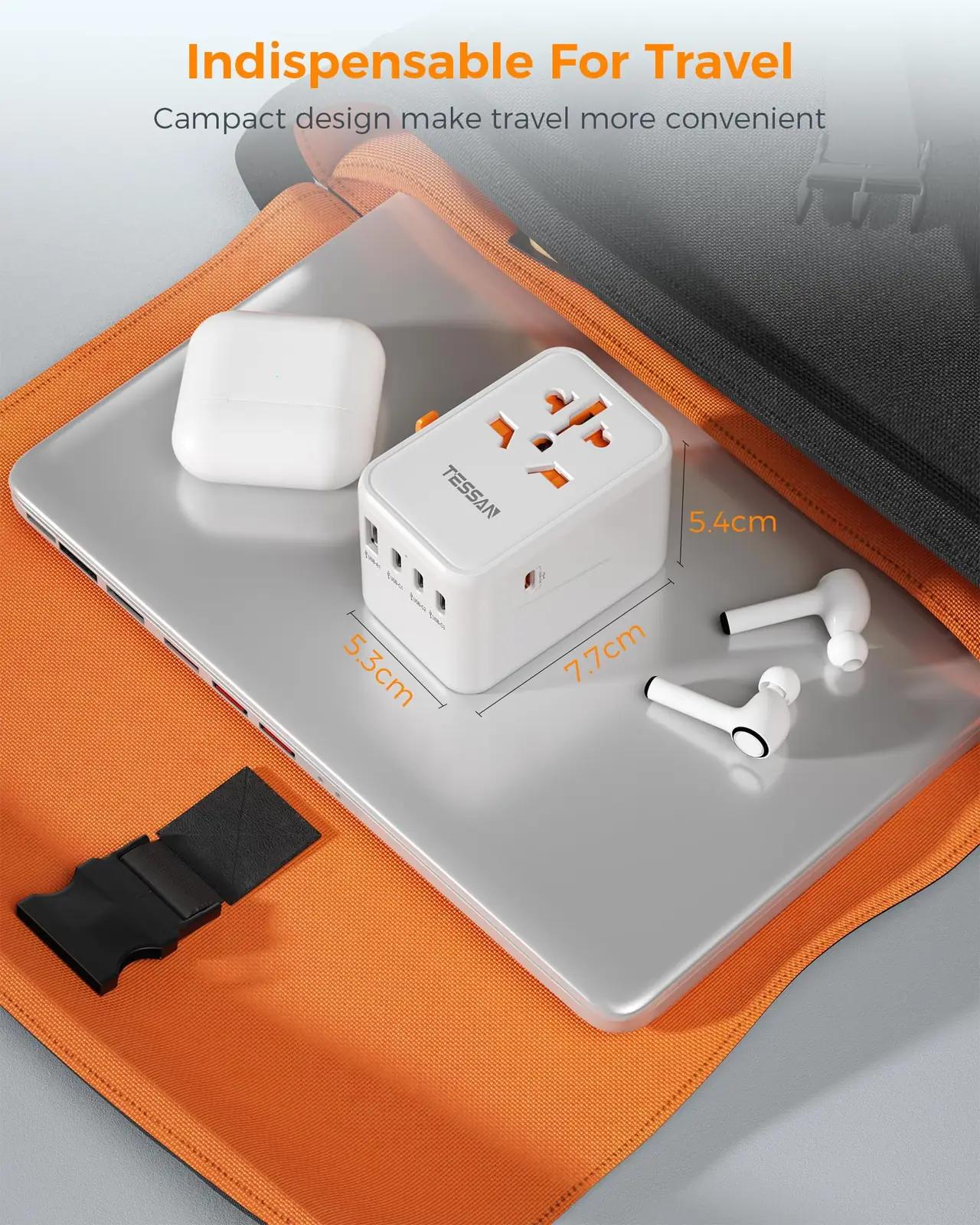 TESSAN reisilaadija 65W USB‑C kiire laadimine ja universaalne – pilt 7