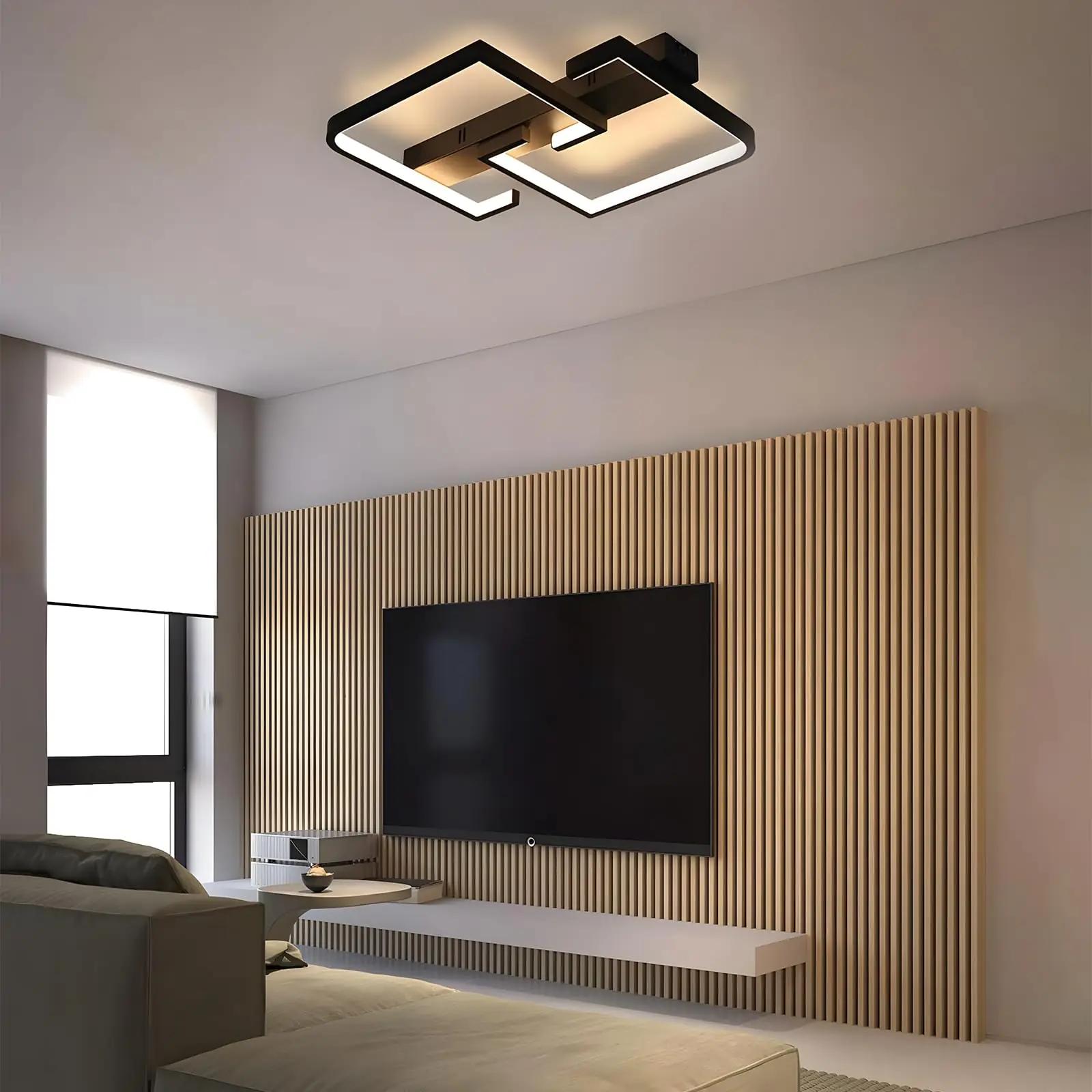 CBJKTX modernne must LED laelamp — dimmitav, kauakestev valgustus – pilt 9