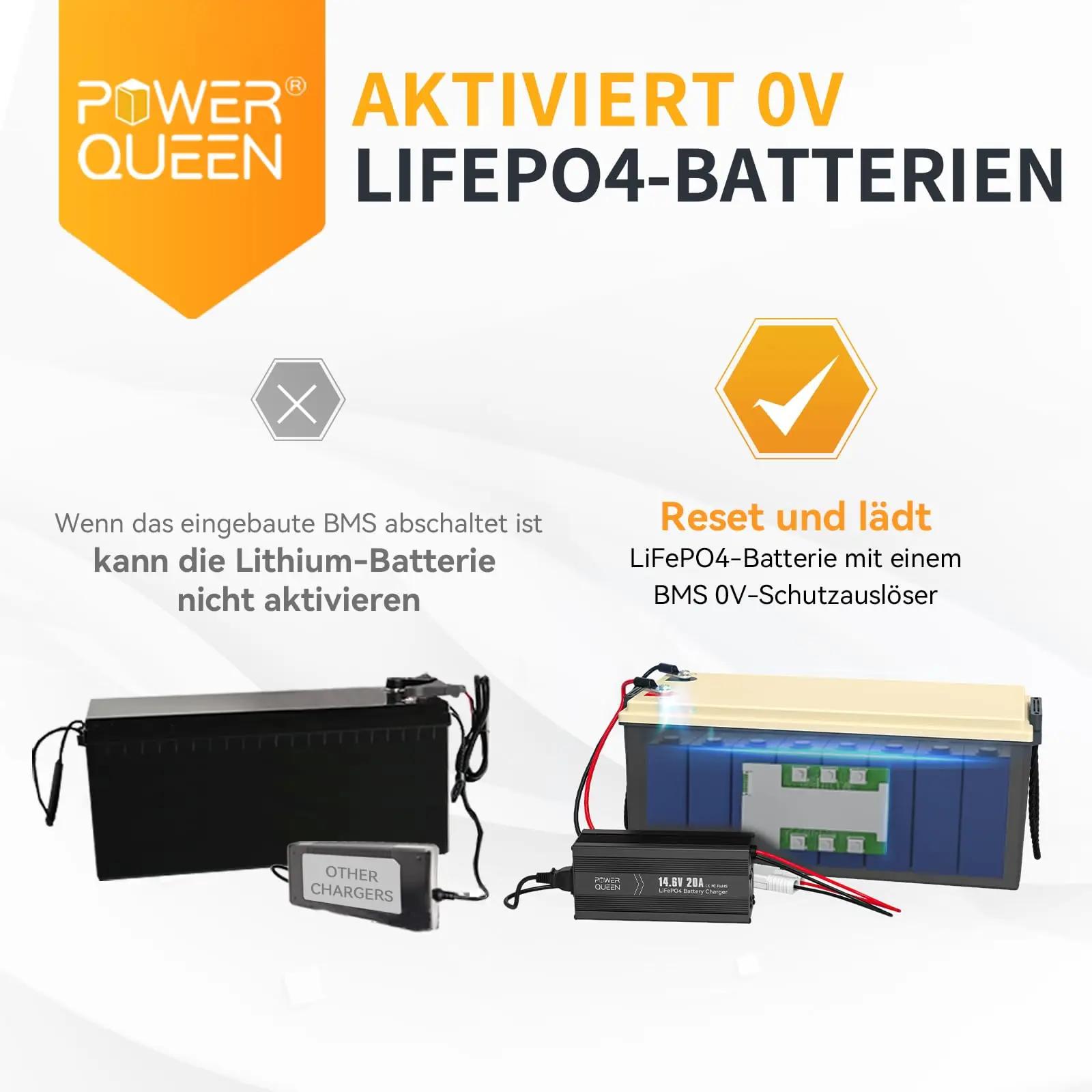 power queen LiFePO4 14,6V/20A laadija – usalduslik ja vastupidav – pilt 7