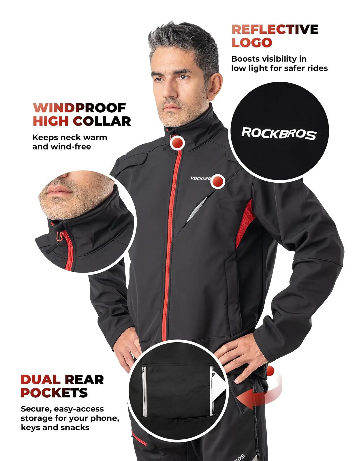 ROCKBROS YPW021XL+YPK009-1XL meeste – detailne lähivaade