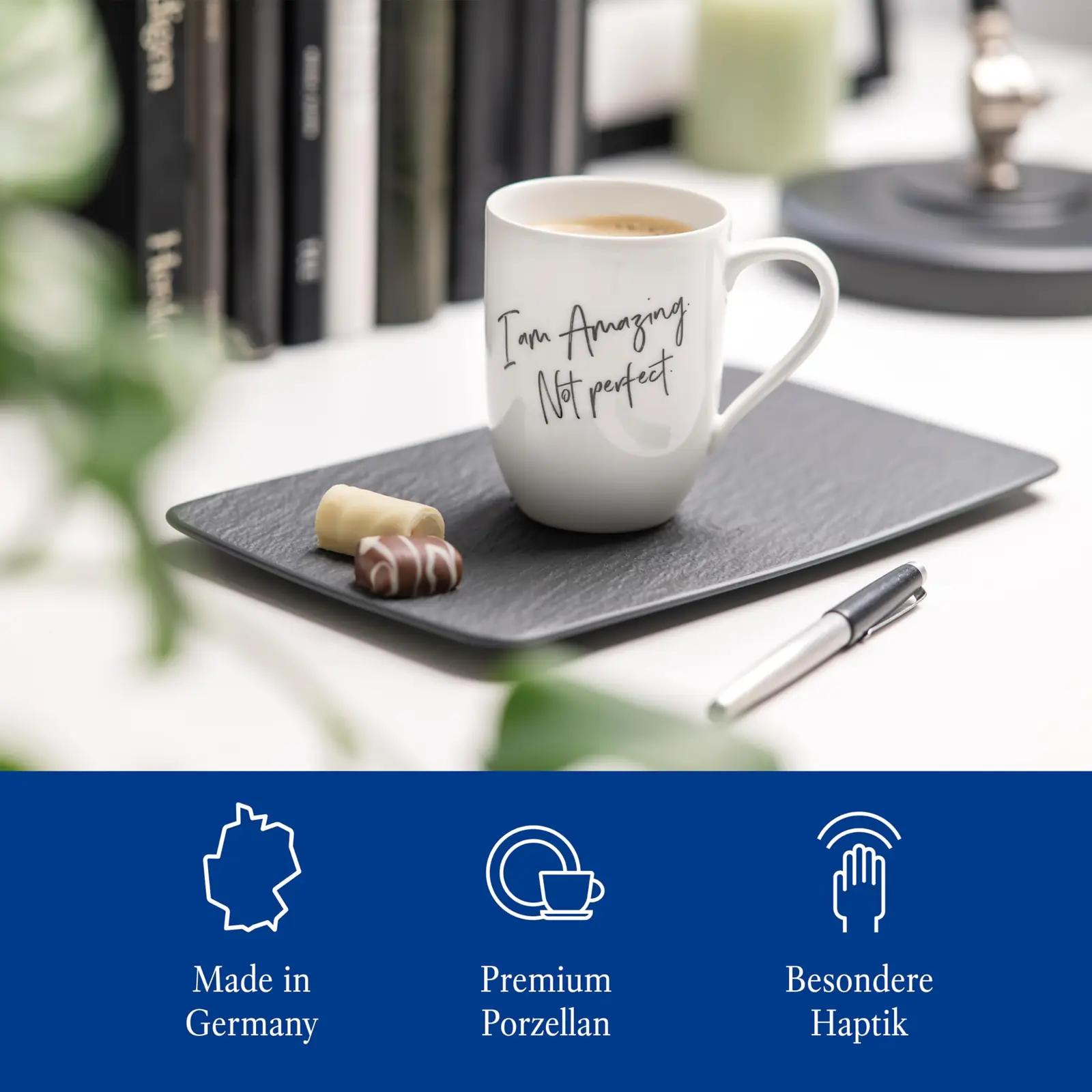 Villeroy & Boch elegantne must servierplaat – premium porzellan – kasutusnäide