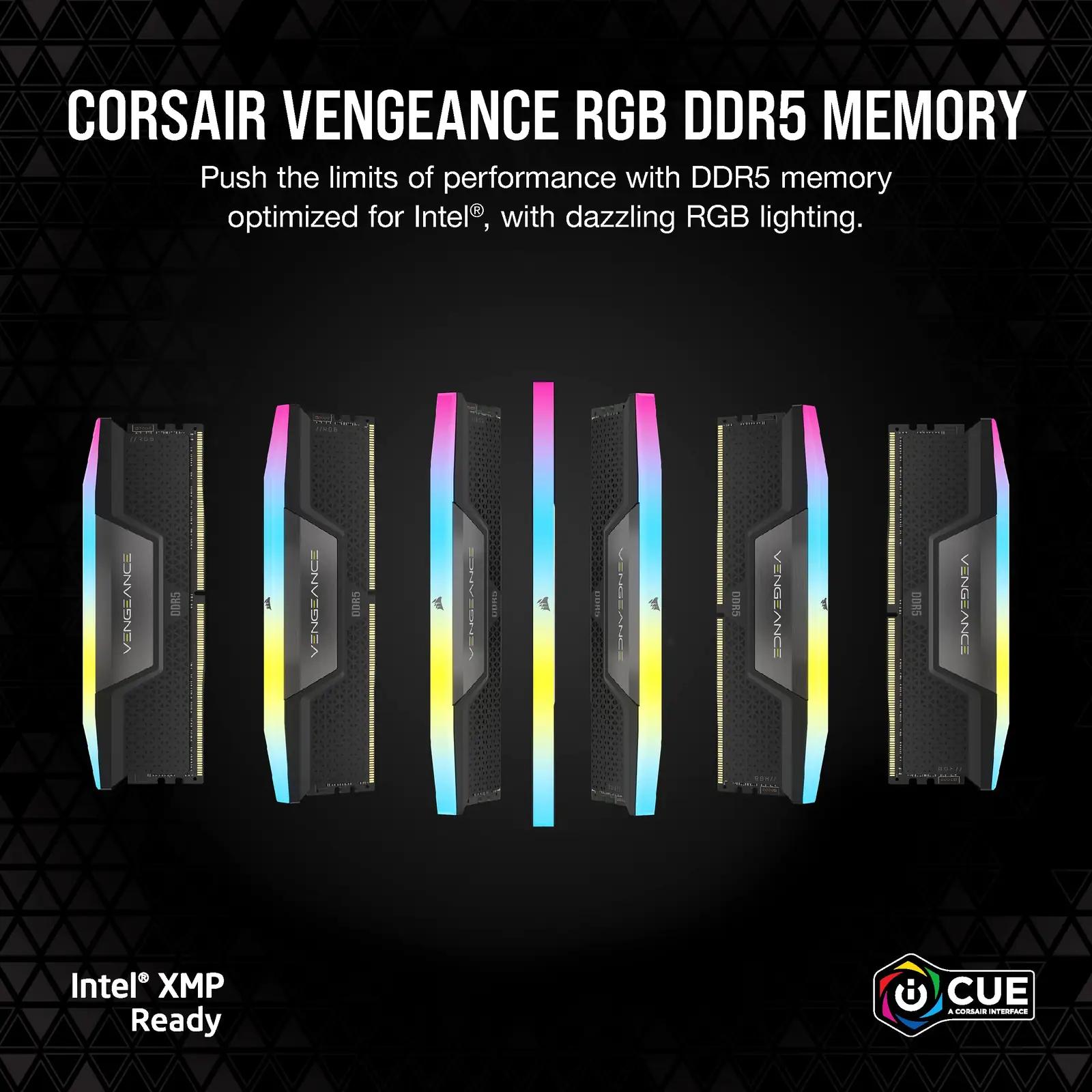 Corsair Vengeance RGB 32GB DDR5 — kiire ja stiilne mälu – detailne vaade