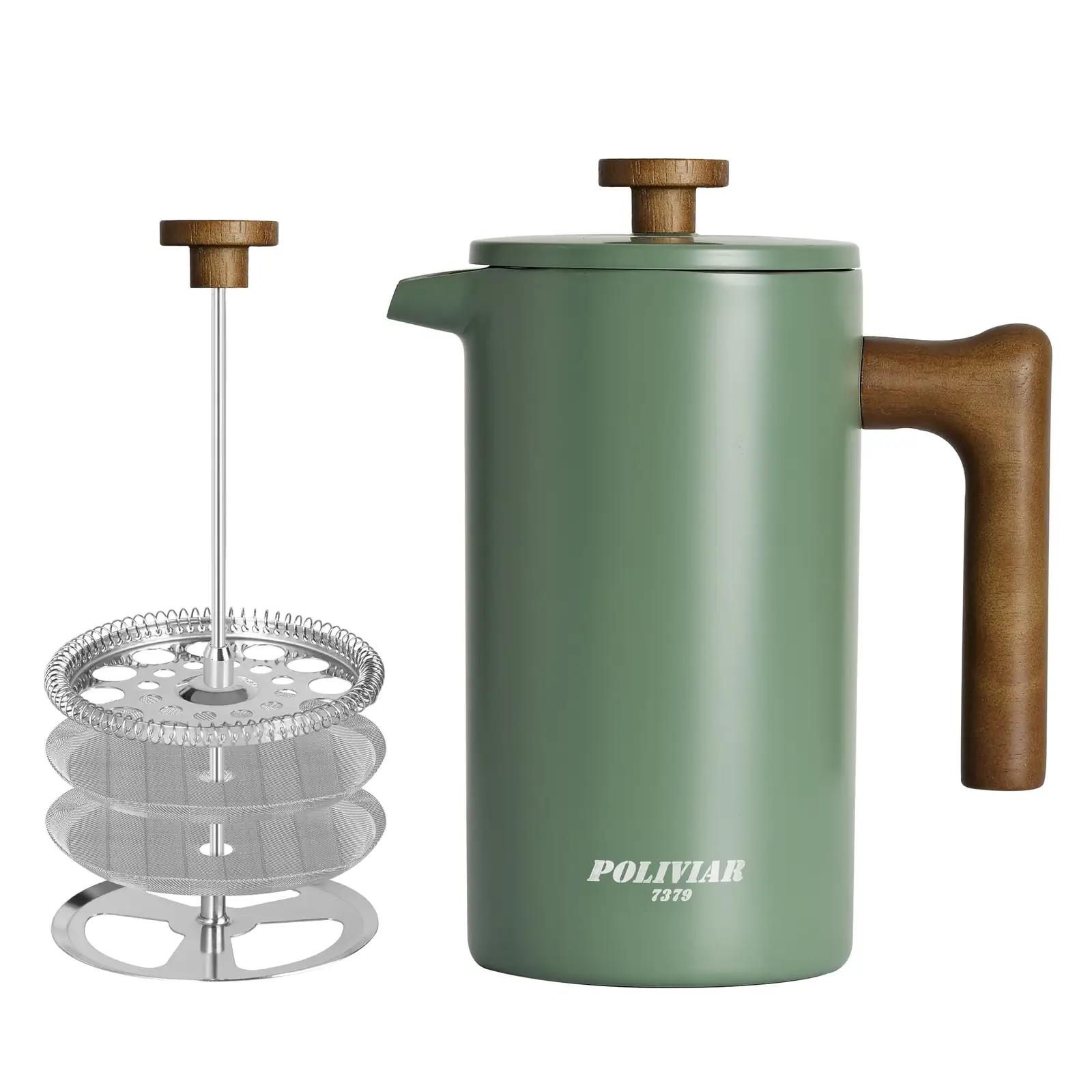 POLIVIAR 7379 POLIVIAR terasest French Press 1 L — isoleeritud