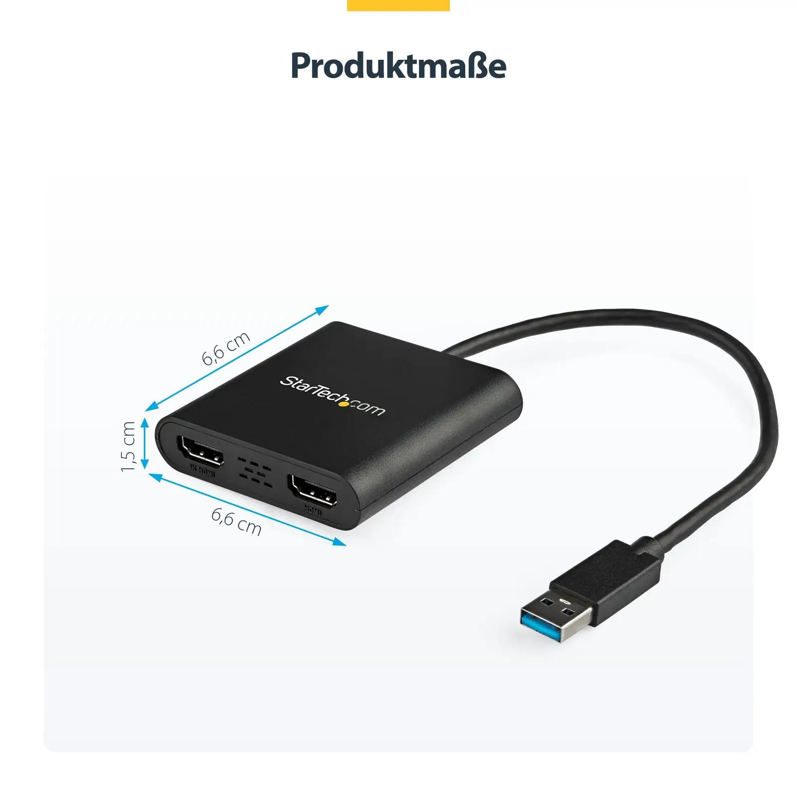 StarTech USB-A adapter kaherealise HDMI väljundiga — mugav – lisavaade