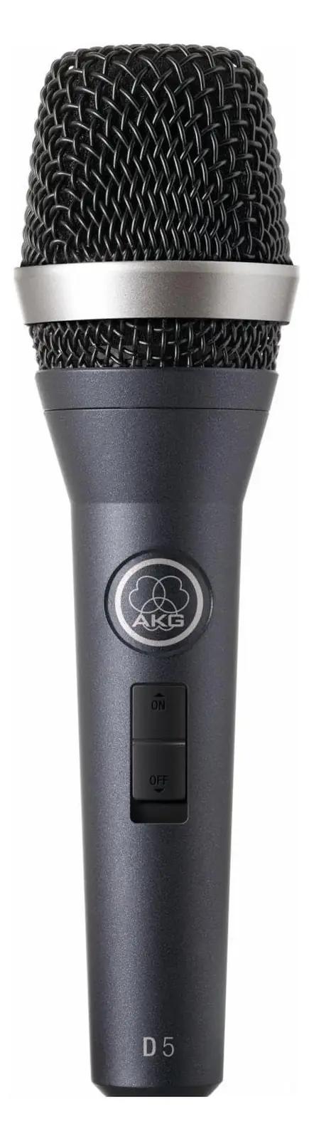 AKG kvaliteetne dünaamiline vokaalmikrofon D5S – vastupidav teras – pakend ja tarvikud