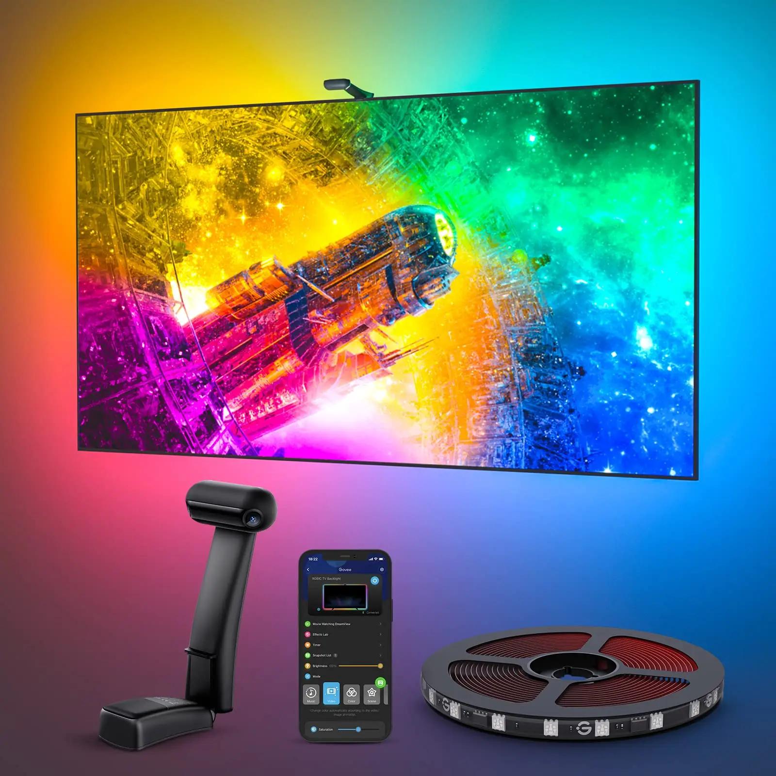 Govee LED-taustavalgustus 55–65″ telekale — RGBIC efekt