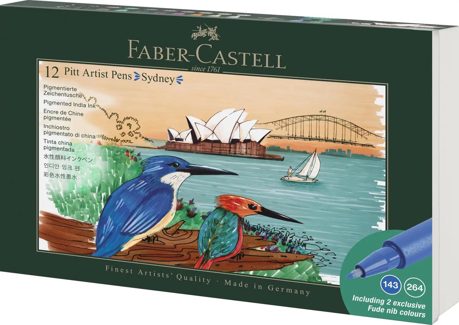 Faber-Castell 267138 vedeltindiga rullpastapliiatsid – detailne lähivaade