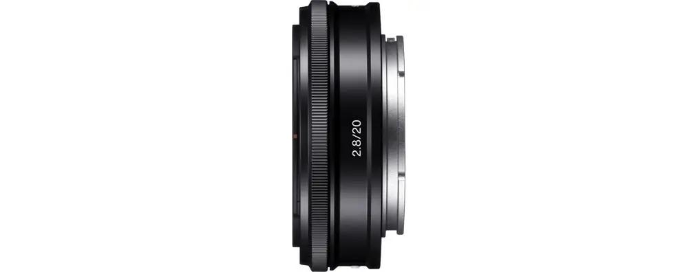 Sony laia nurgaga metallobjektiiv 20mm F2.8 – kerge ja vastupidav – pakend ja tarvikud