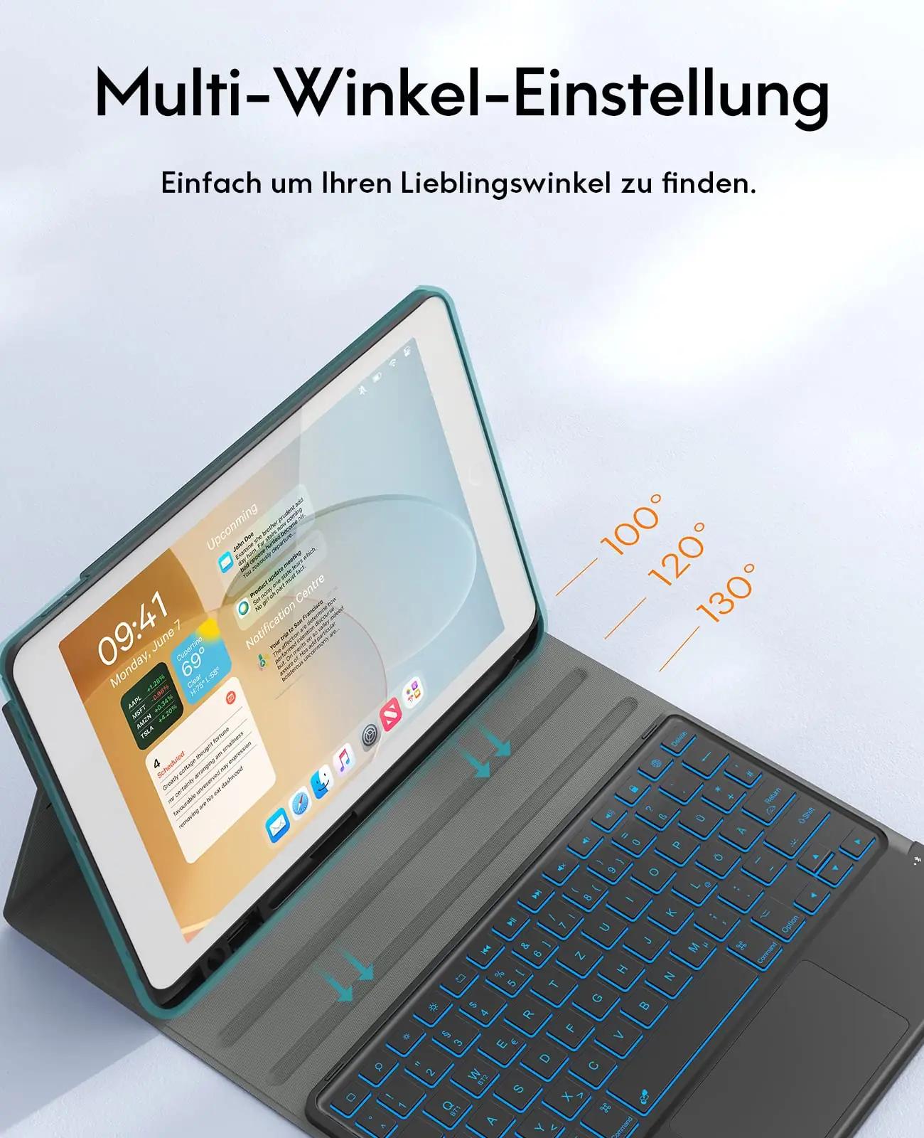CHESONA kaitsekest klaviatuuriga iPad 10.2 — vastupidav ABS – pilt 6