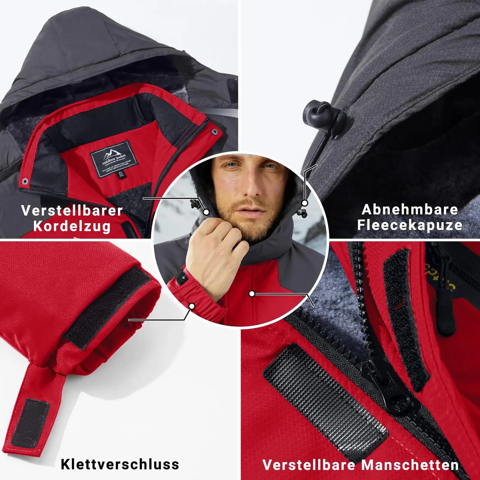 KEFITEVD veekindel talvejope meestele – soe fleece, kingiidee – kasutusnäide