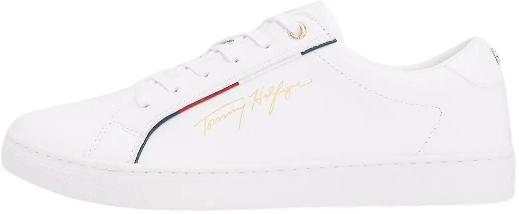 Tommy Hilfiger valged nahast vabaajajalatsid
