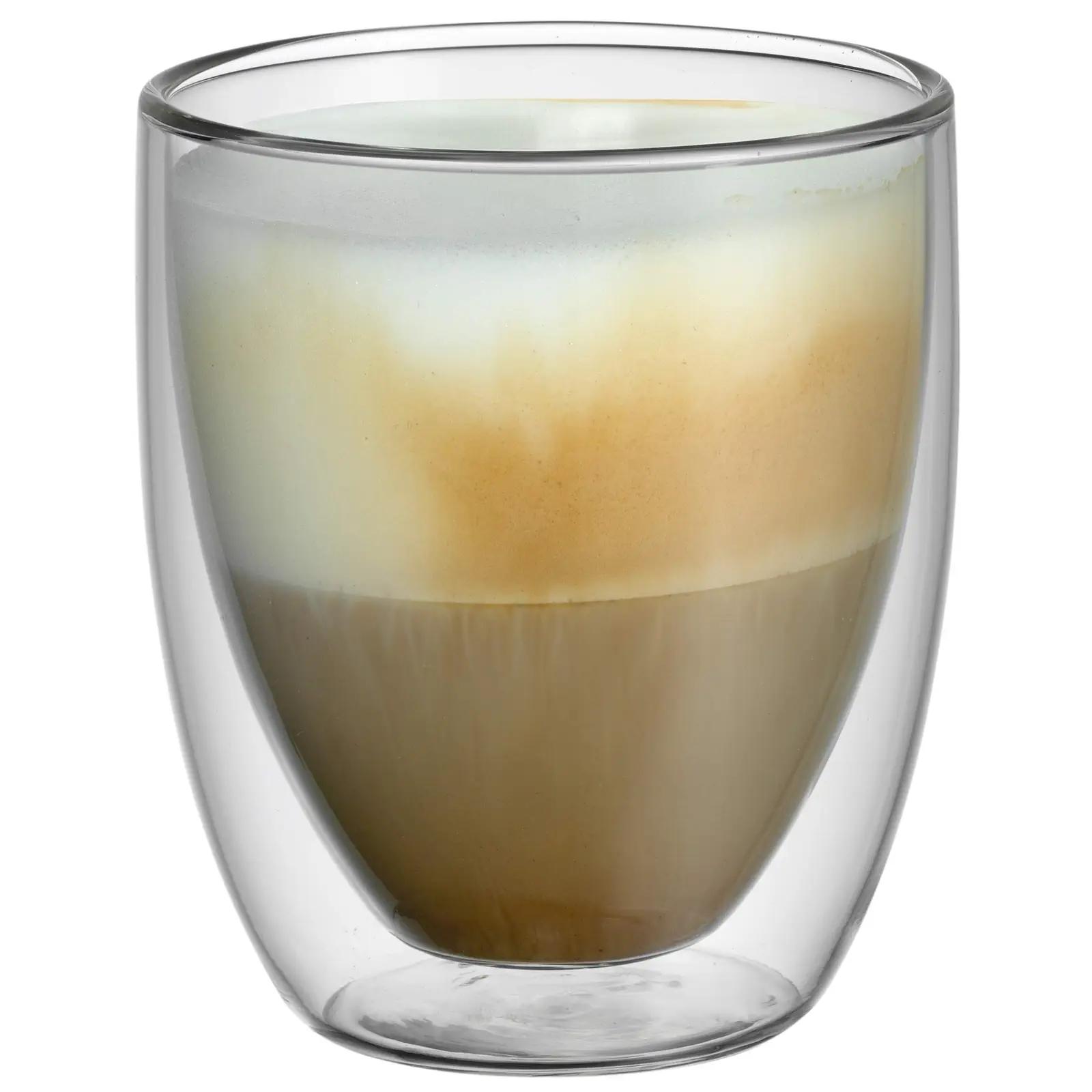 WMF kahekordse seinaga cappuccino-klaasid 6-osaline komplekt – kasutusnäide