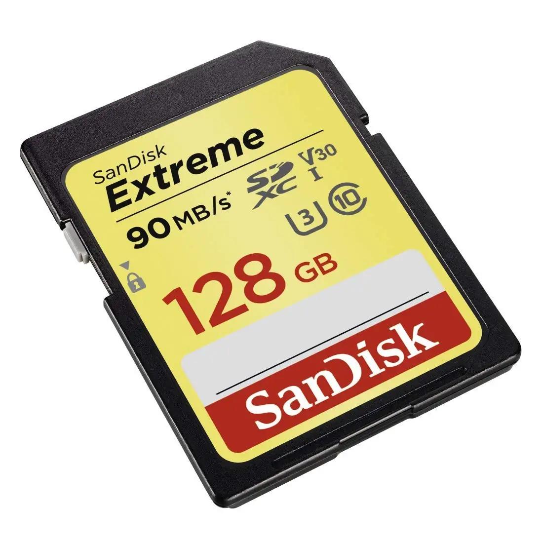 SanDisk vastupidav 128 GB SDXC mälukaart kiire lugemisega – pakend ja tarvikud