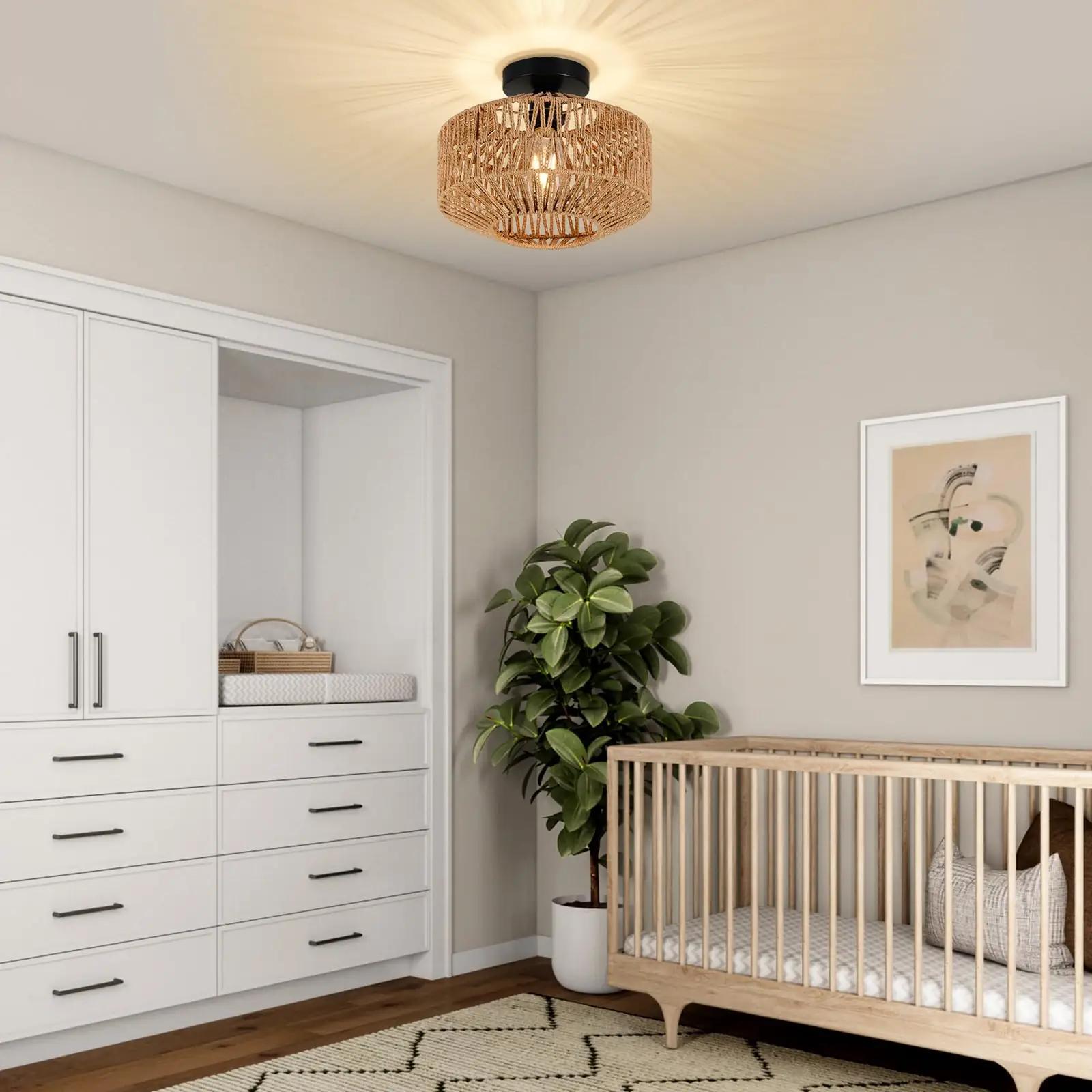 Rayofly rattan-lambivarju kaunistav ripats HLF26 – boho stiil – pilt 8