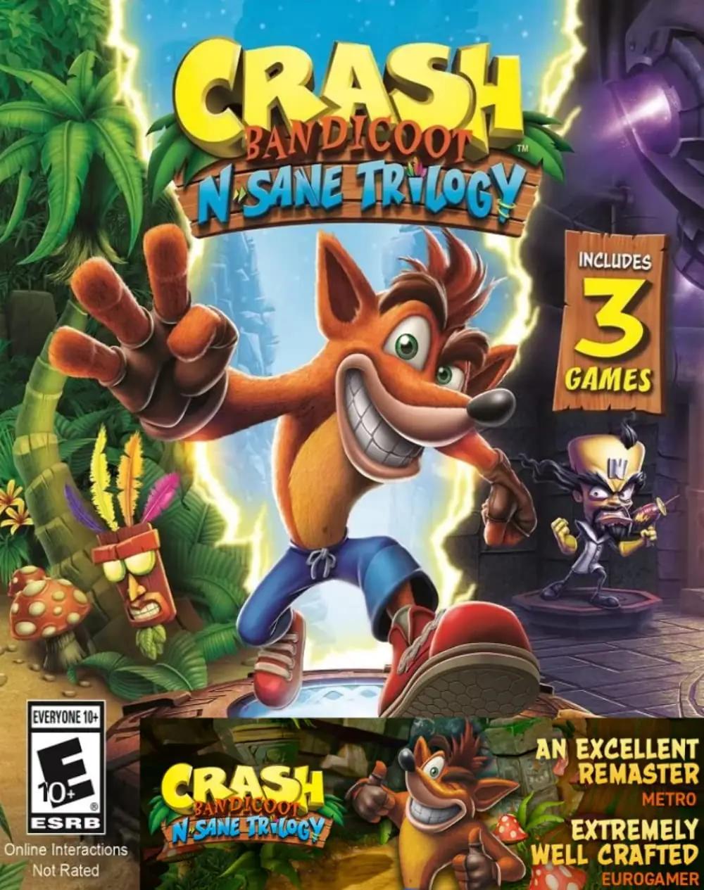 ACTIVISION lõbus kogu perekonnale — Crash Bandicoot kollektsioon – pakend ja tarvikud