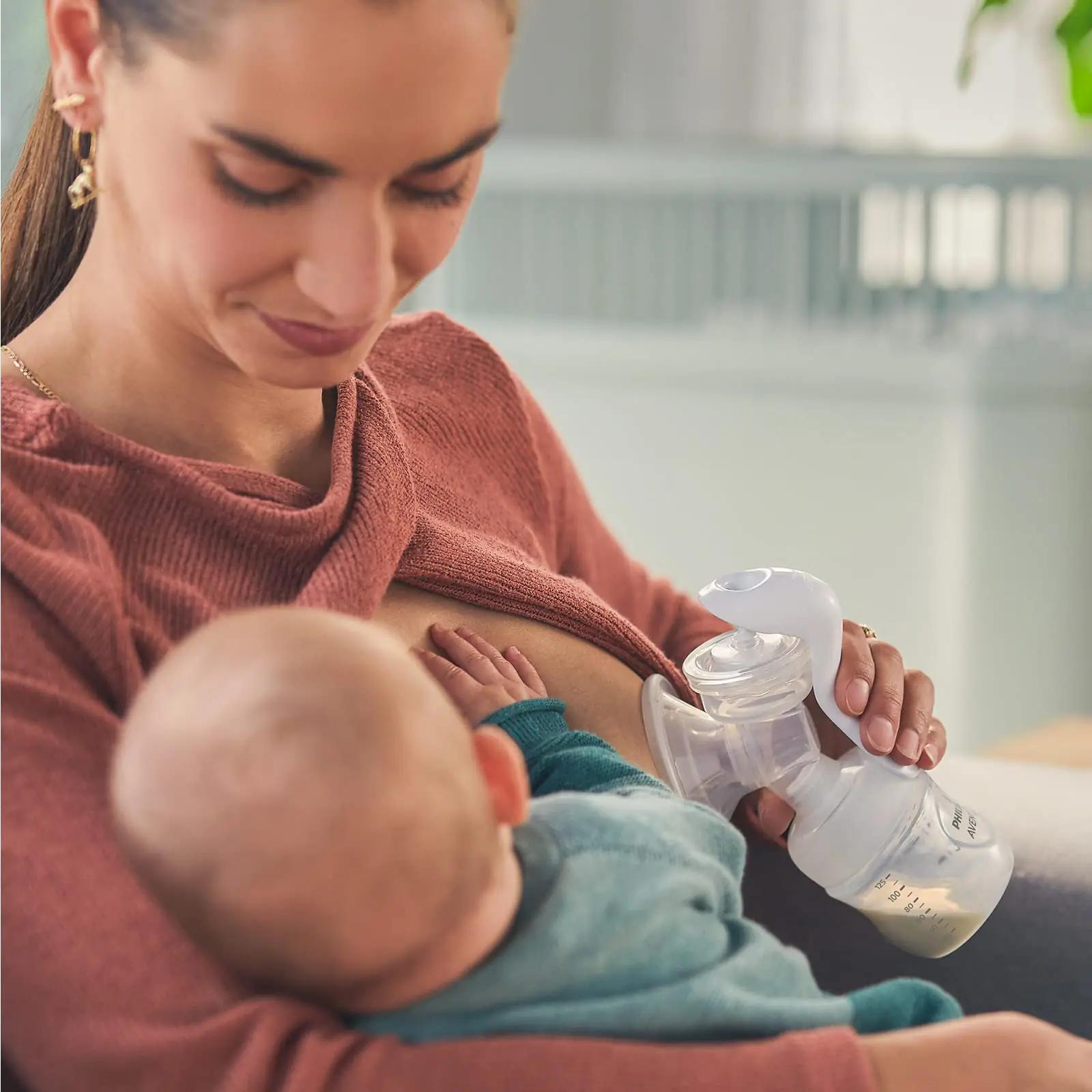 Philips käsipiimapump ja kingituseseade – BPA-vaba komplekt – pakend ja tarvikud