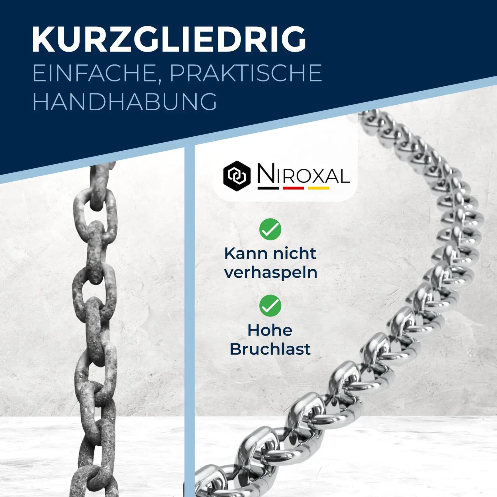 NietFullThings roostevaba 2mm terasest kett 0,25 m ripats charm – pilt 6