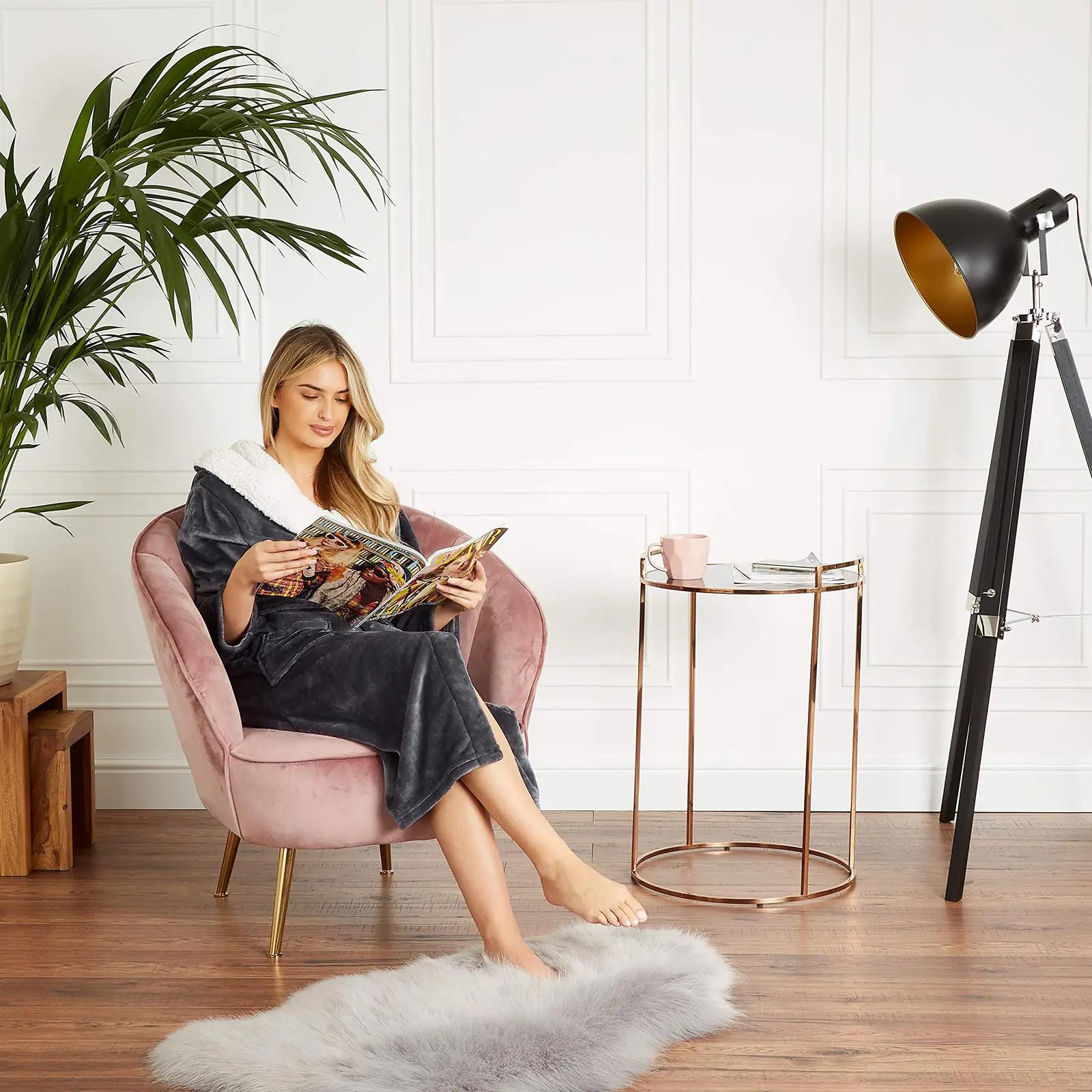 CityComfort pehme plüüšbademantel – pesu – kasutusnäide