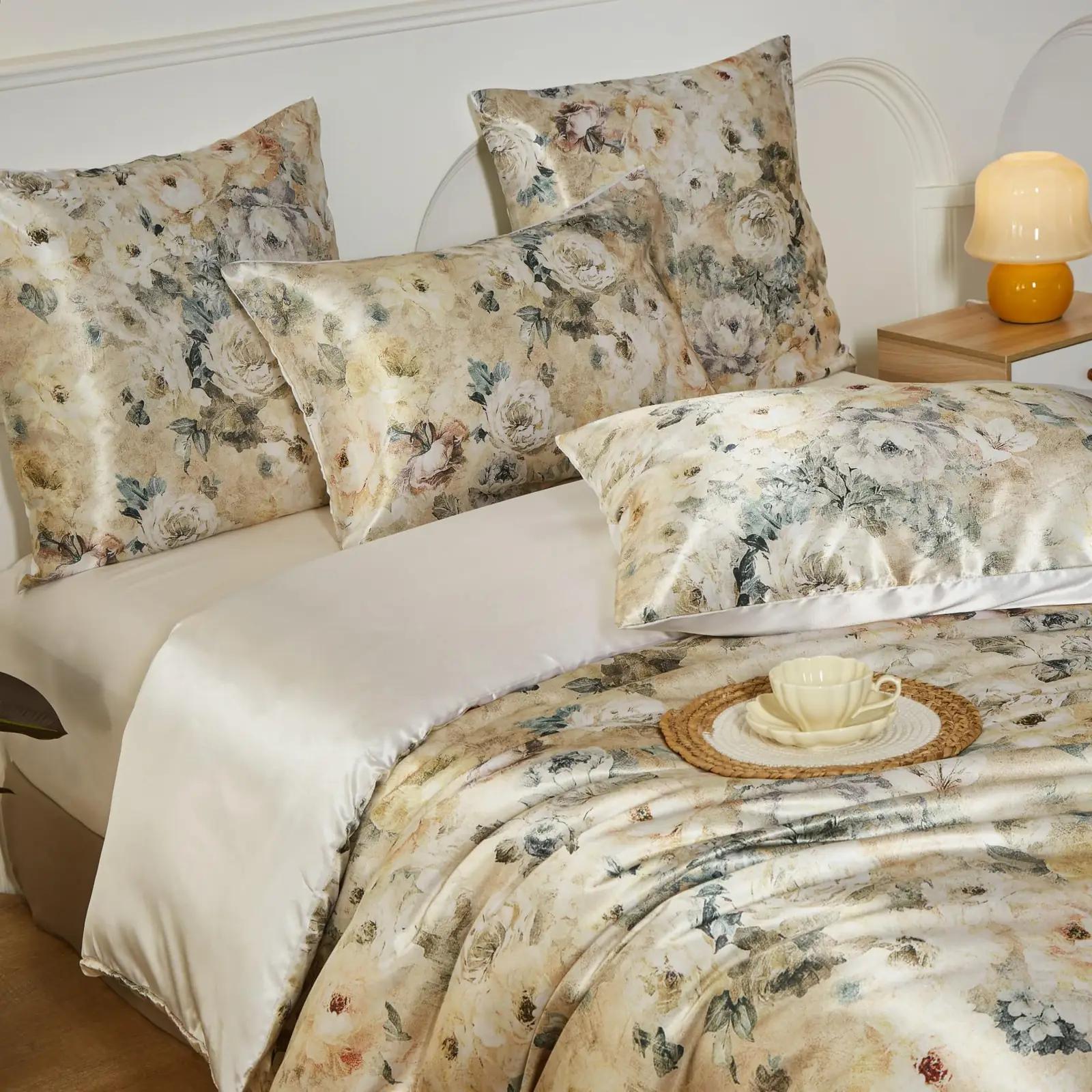 YASMENG satiinvoodipesu 240×260 cm – pehme lillemuster – pilt 8