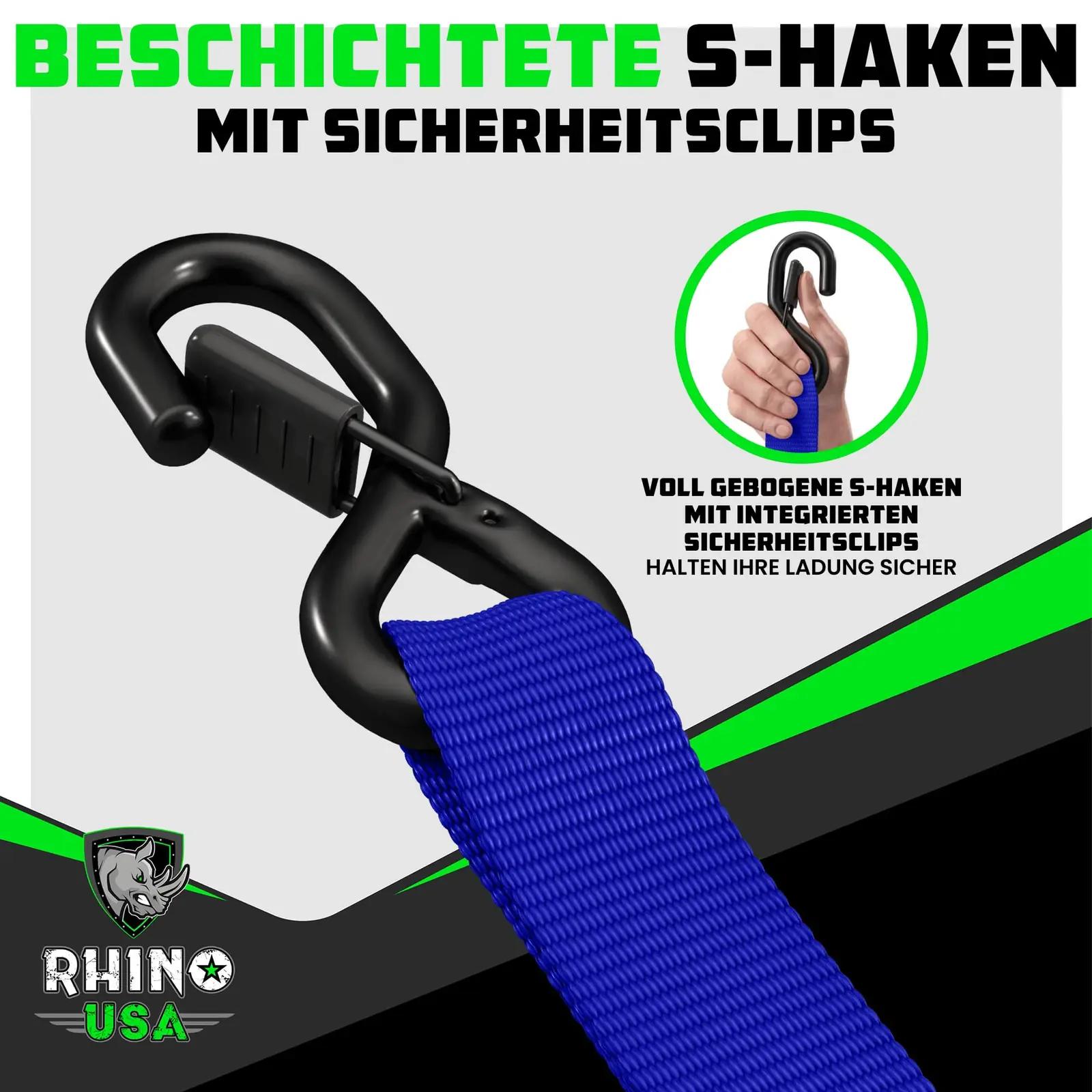Rhino USA tugevast polüestrist kinnitusribad – 4 tk, 2,4 m – lisavaade