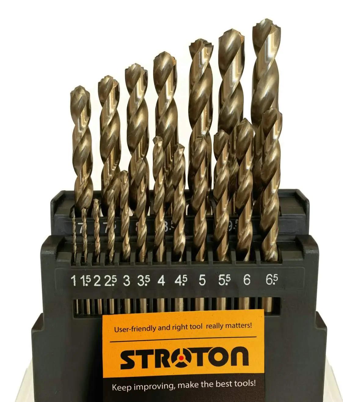 STROTON kobalt-Terasetailine 19-osaline bohrikomplekt (1–10 mm) – pilt 6