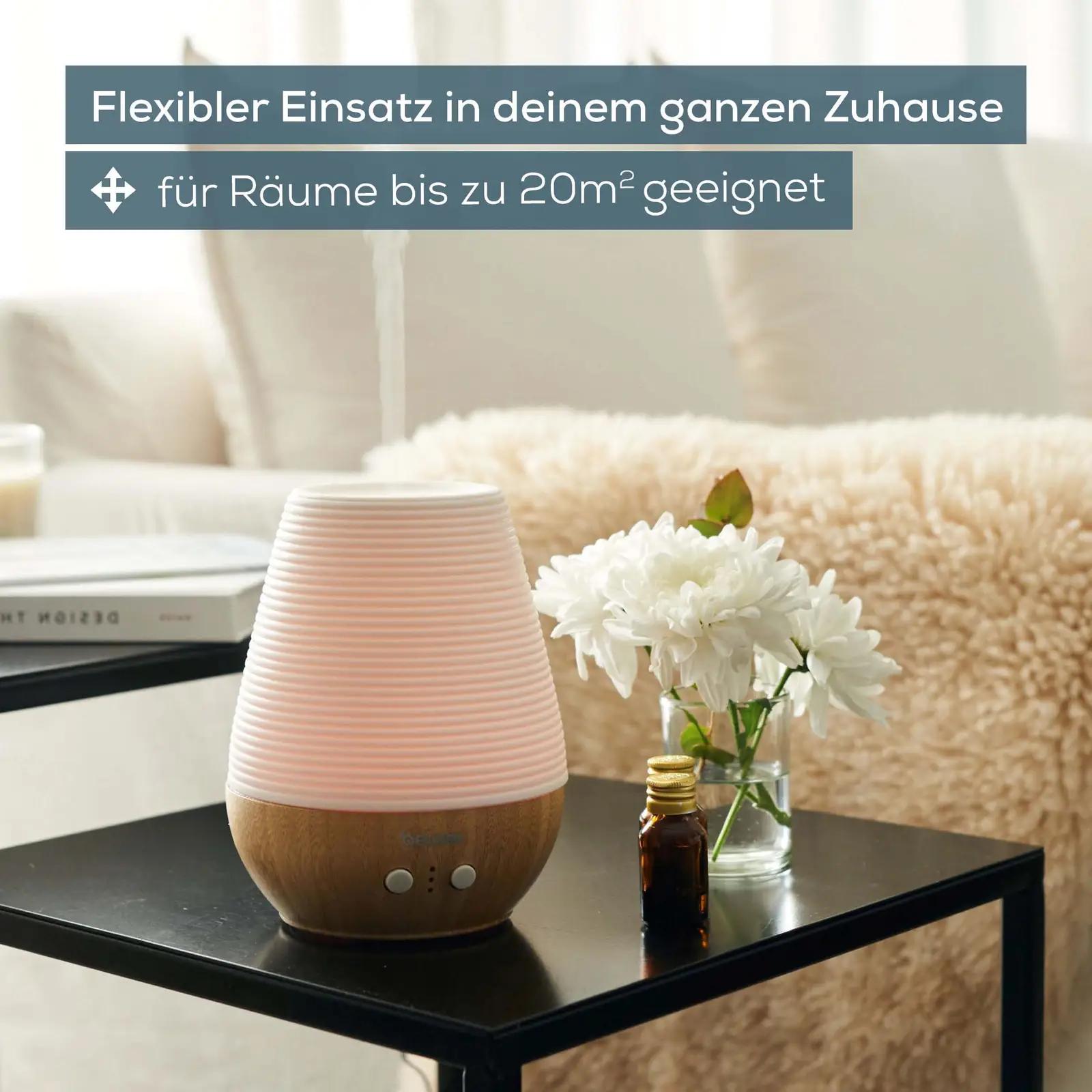 Beurer aromadifuuser LA 40 — looduslik puidu-portselanist disain – lisavaade