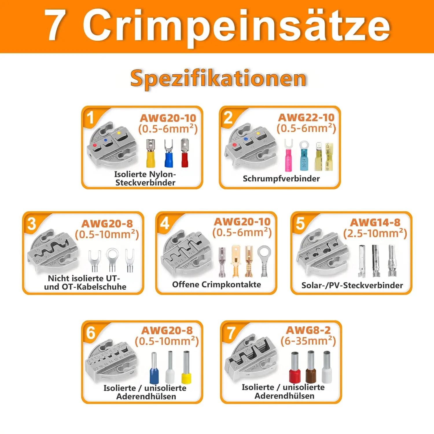 KF CPTEC profi krimptangikomplekt — vastupidav teras – detailne vaade