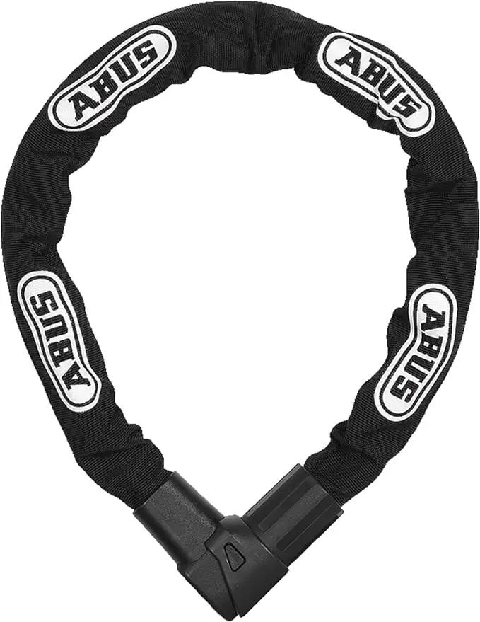 ABUS tugev kettlukk CityChain 110 cm — turvaline jalgrattalukk – kasutusnäide