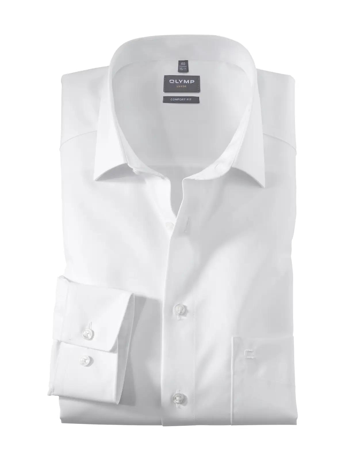 OLYMP puuvillane meeste särk – Luxor modern fit, valge