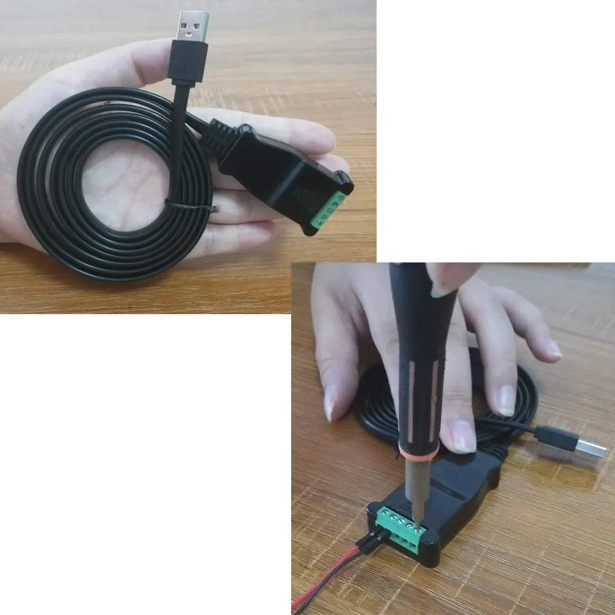 DSD TECH USB–RS485/RS422 kaabel FTDI kiibiga — vastupidav ühendus – detailne vaade