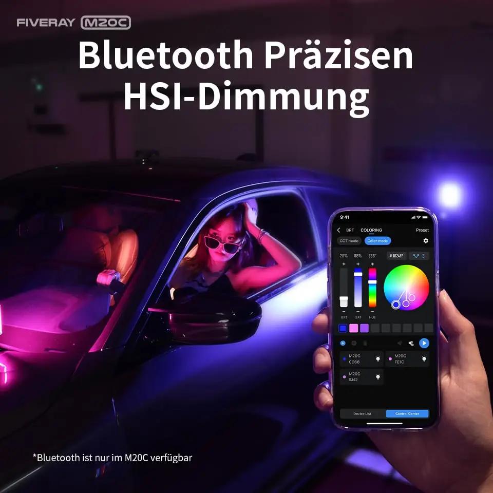 ZHIYUN M20C RGB videolamp — kompaktne magnetiline valguslahendus – kasutusnäide