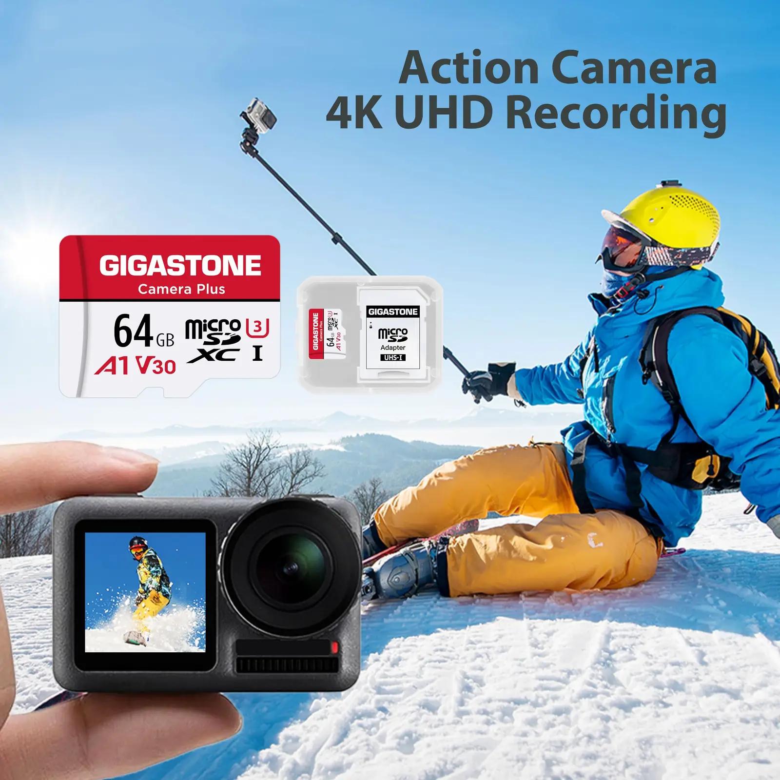 Gigastone 64 GB microSD kaardipakett — usaldusväärne salvestus – kasutusnäide
