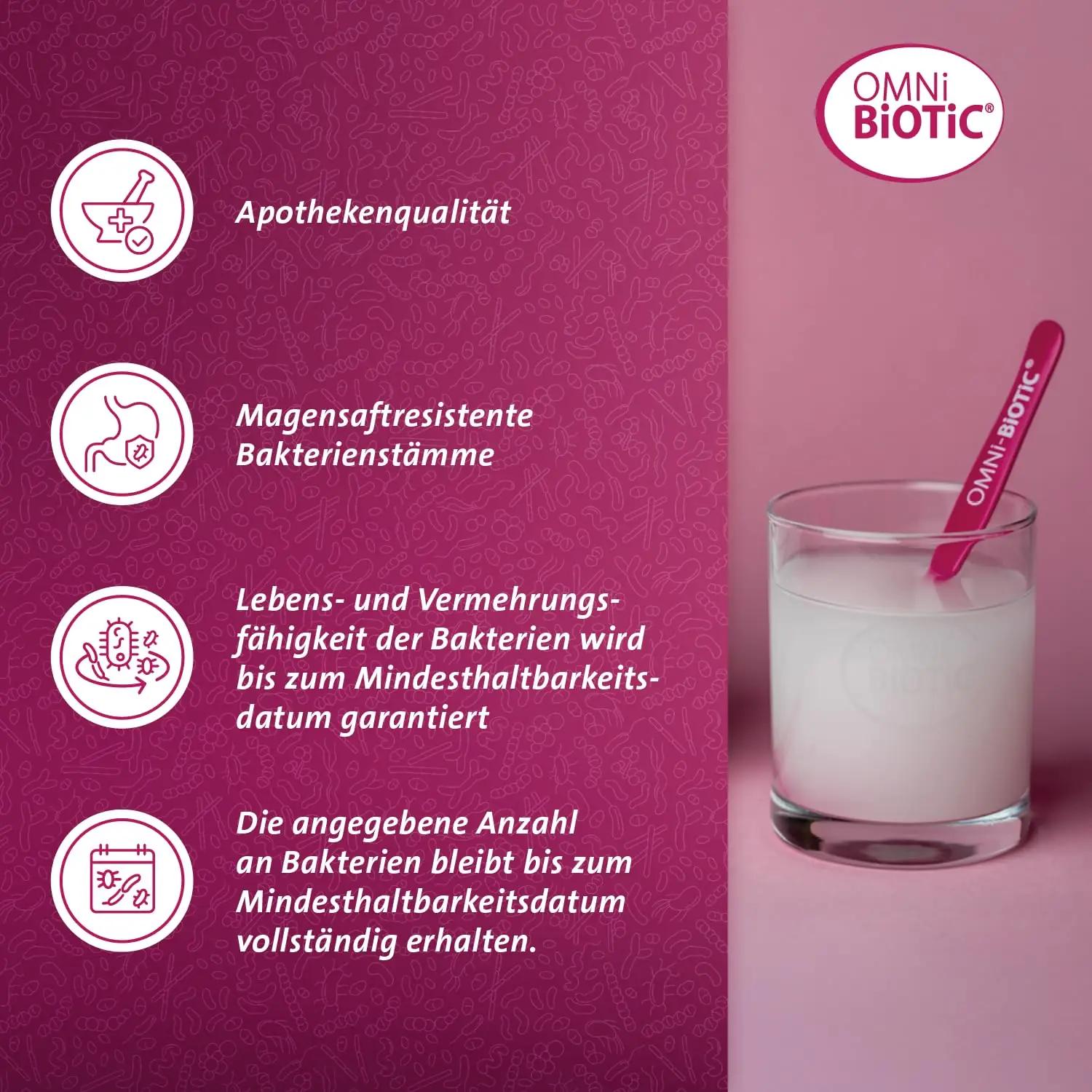 OMNi BiOTiC probiootikum rasedatele ja beebidele – vegan 60 – pakend ja tarvikud