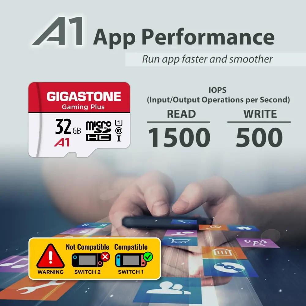 Gigastone 5×32GB microSD komplekt — vastupidav salvestusvideole – pilt 7