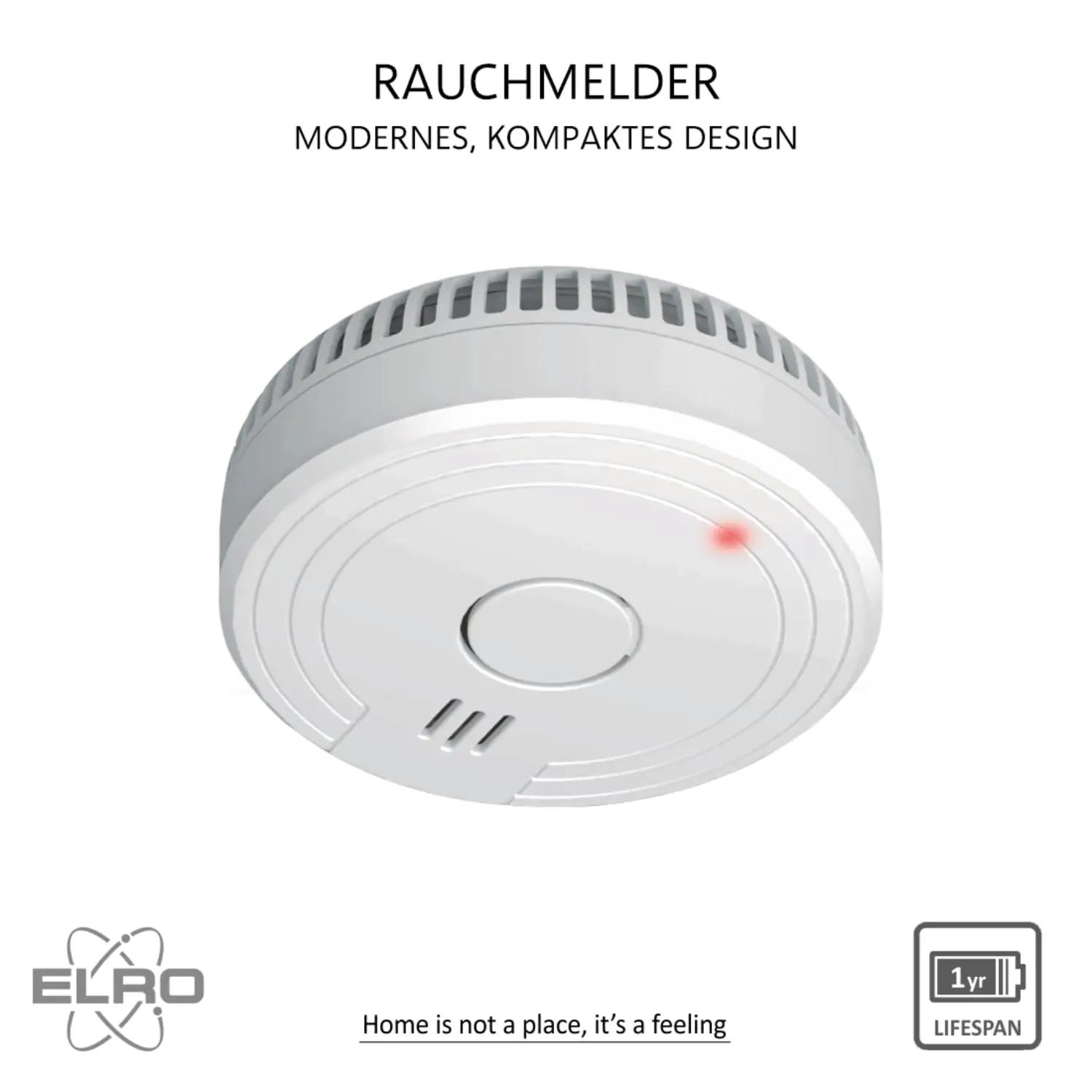 ELRO turvaline suitsuandur komplekt – 10 tk, plastik – detailne vaade