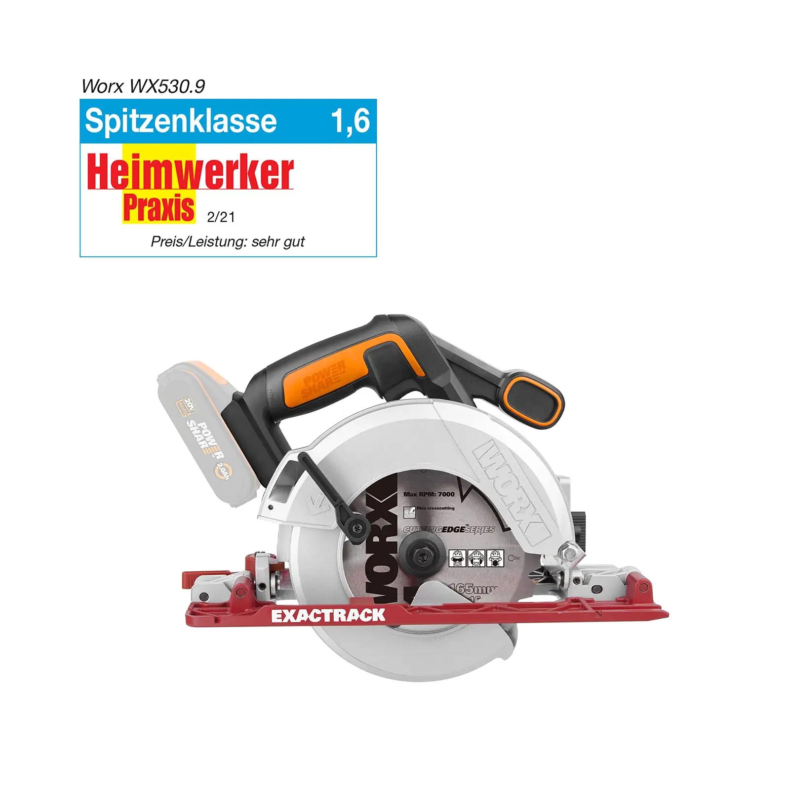 WORX WX530.9 saed – detailne lähivaade