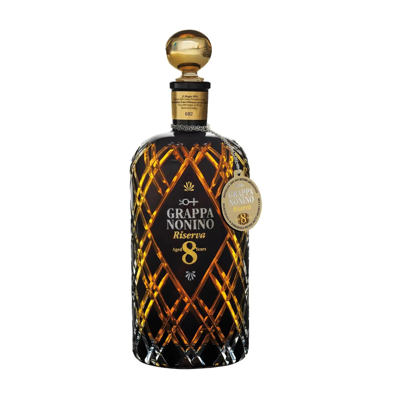 Nonino grappa riserva 8 aastat – elegantne kinkpudel 700 ml