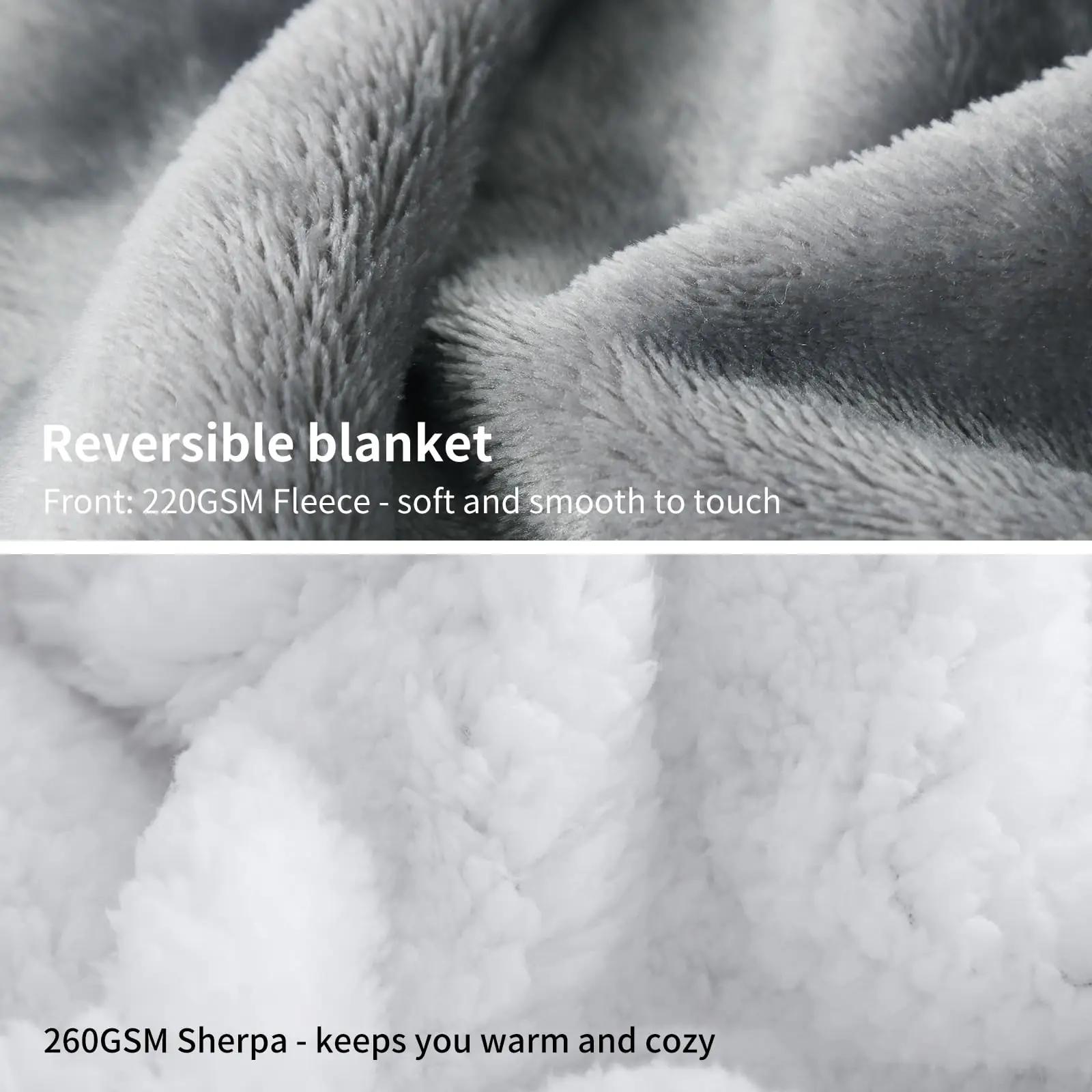 Aisbo pehme sherpa pleed 230×270 cm – soe ja vastupidav – kasutusnäide