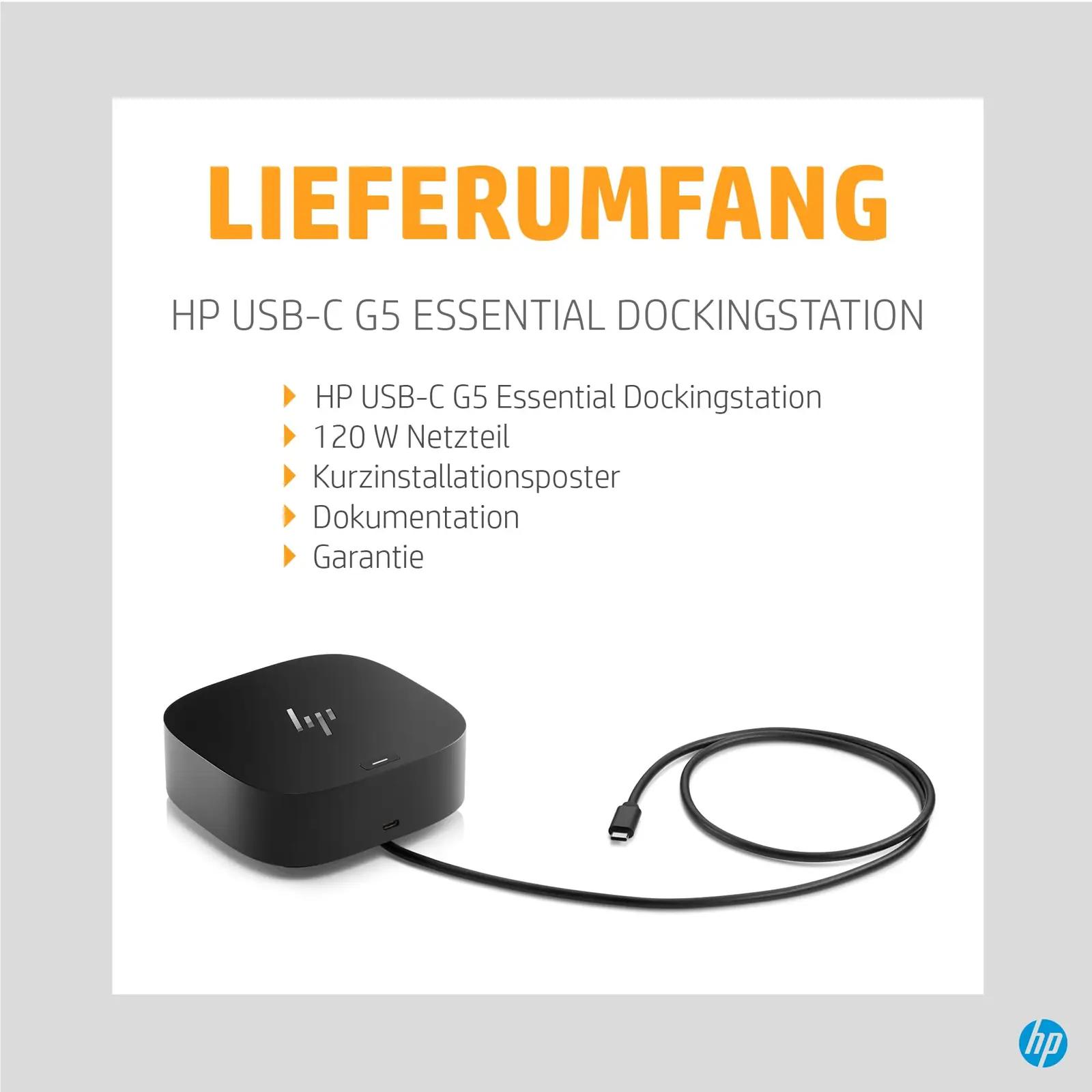 HP vastupidav USB-C dockingstation 100W laenguga ja – lisavaade
