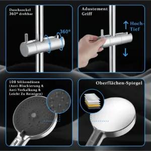 Detbom DSS002CP-2 vannitoasüsteemid – detailne lähivaade