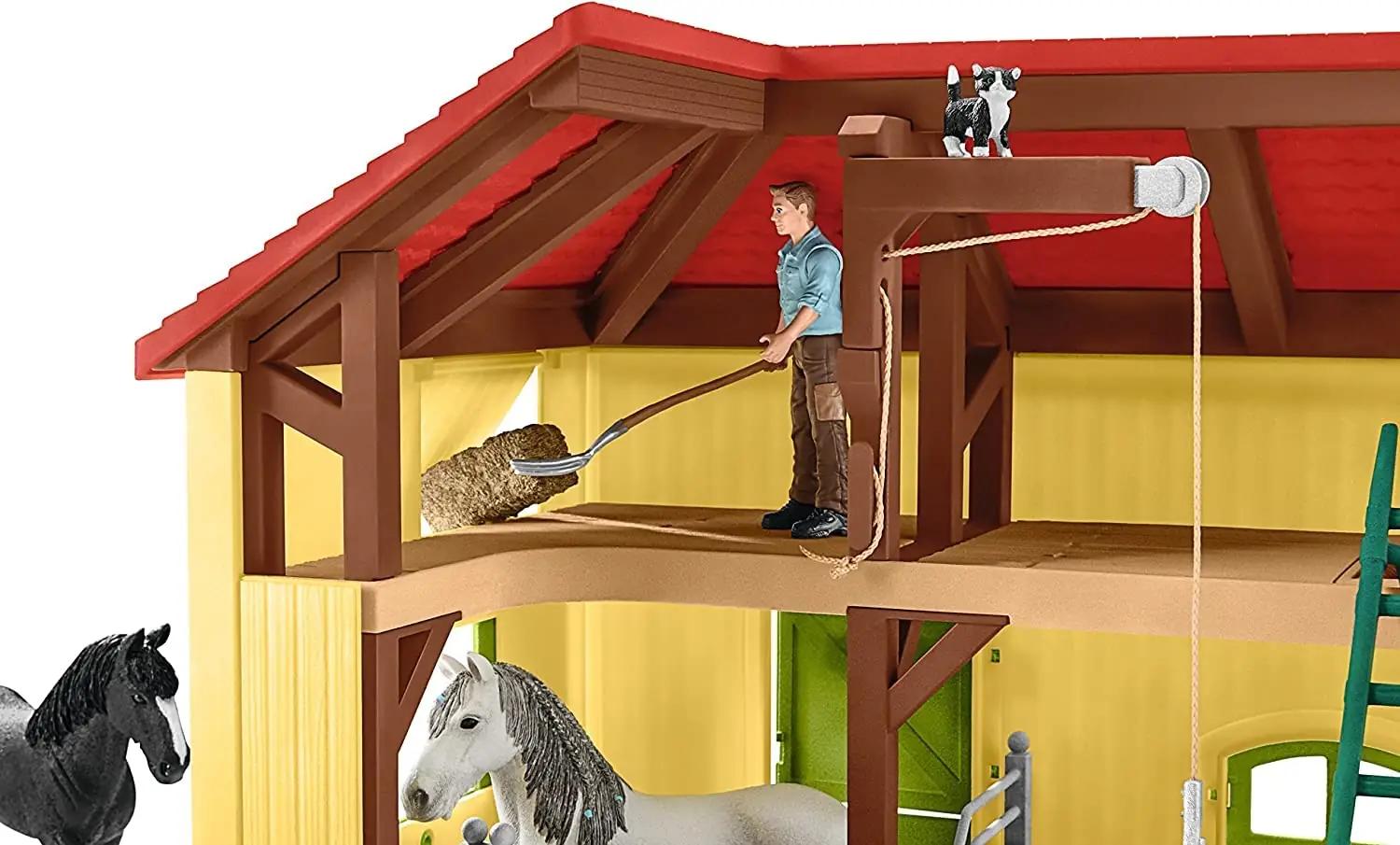 SCHLEICH mängukomplekt – realistlik hobusetall lastele – pilt 9