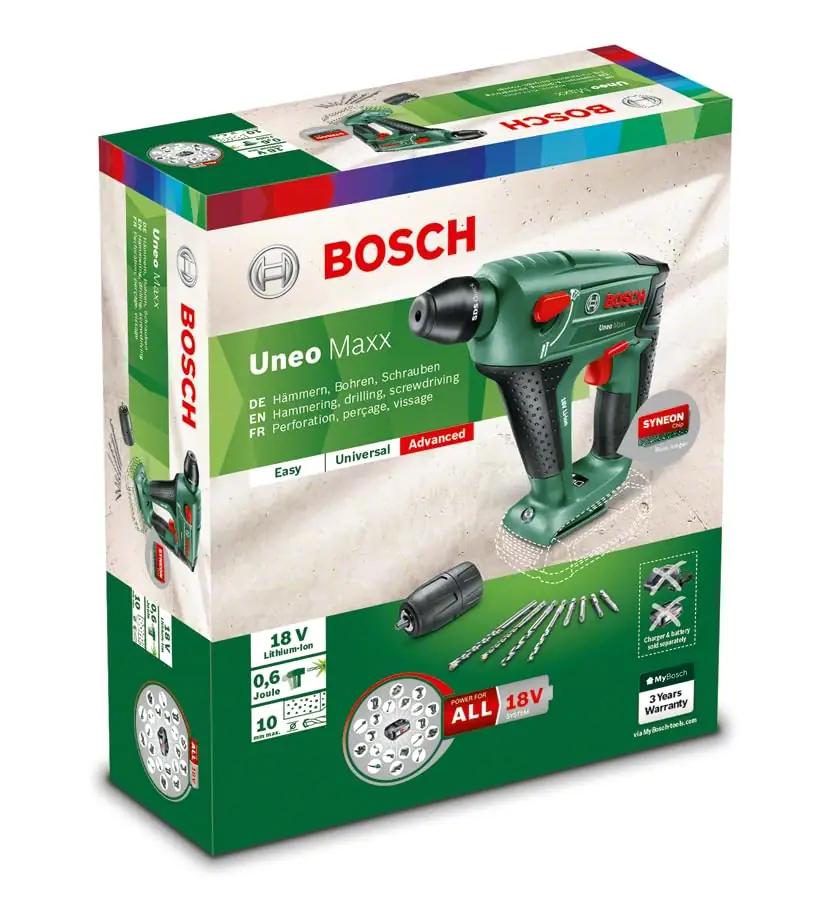 Bosch tugev metallist aku-puurvasar UneoMaxx – lisavaade