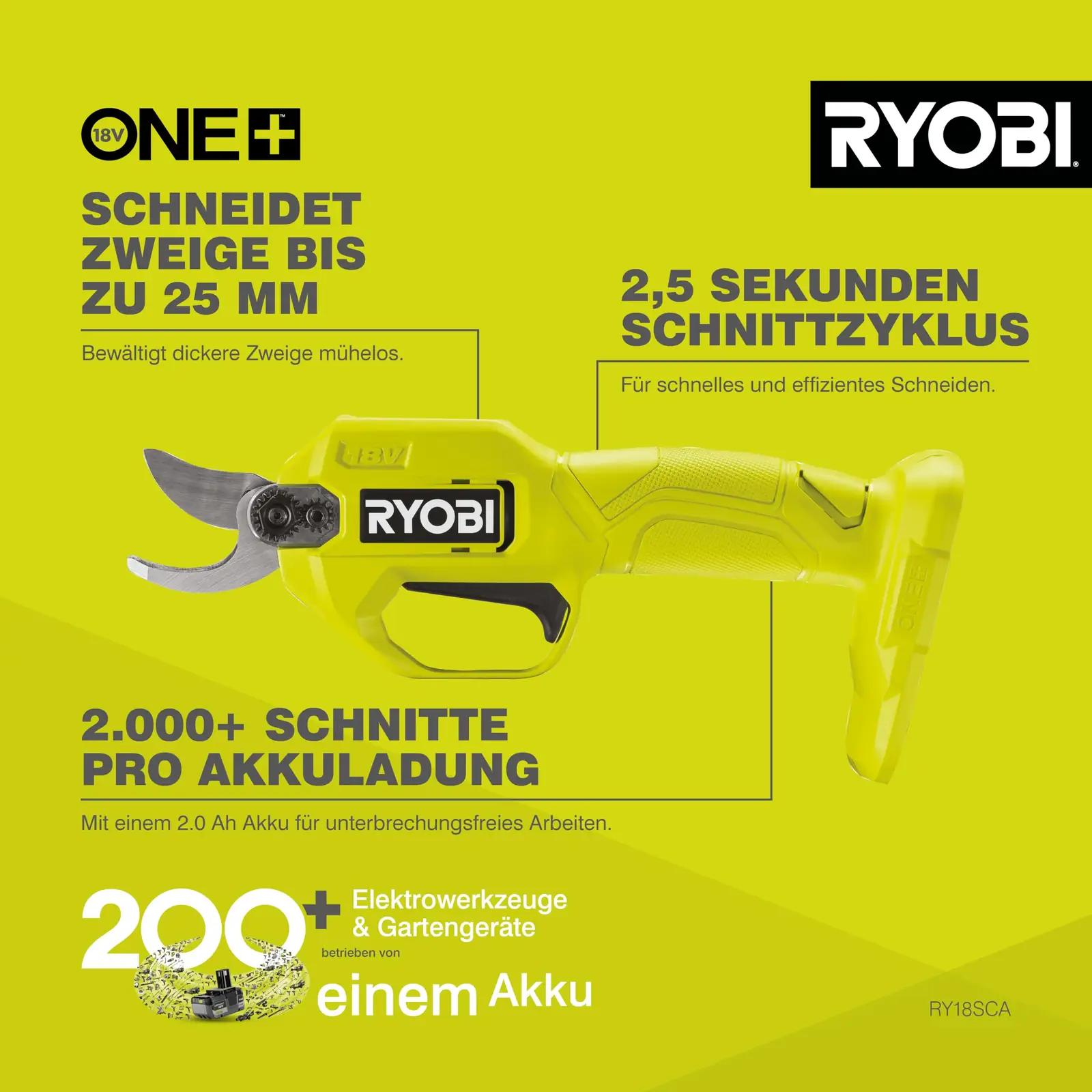 RYOBI 5133005024 põõsa- ja hekkekäärid – detailne lähivaade