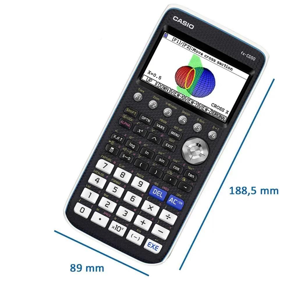 Casio kerge ja vastupidav graafikakalkulaator õppimiseks ja tööks – pakend ja tarvikud