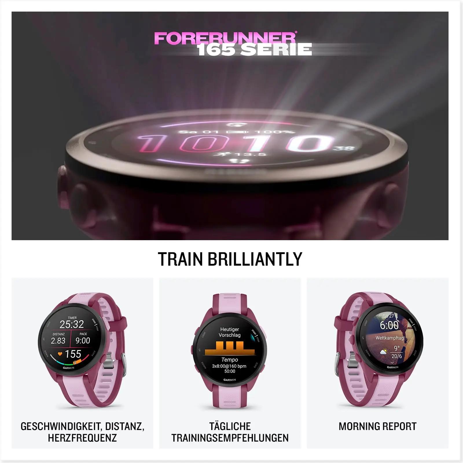 Garmin vastupidav spordikell Forerunner 165 Music – detailne vaade