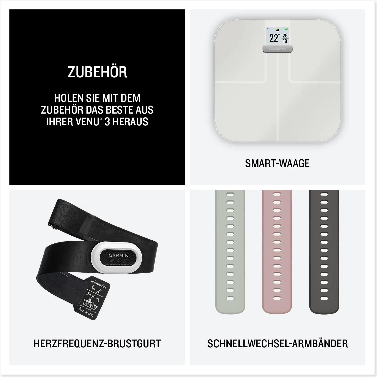 Garmin nutikell Venu 3S — kerge 41 mm elfenbein-stiil – pilt 6
