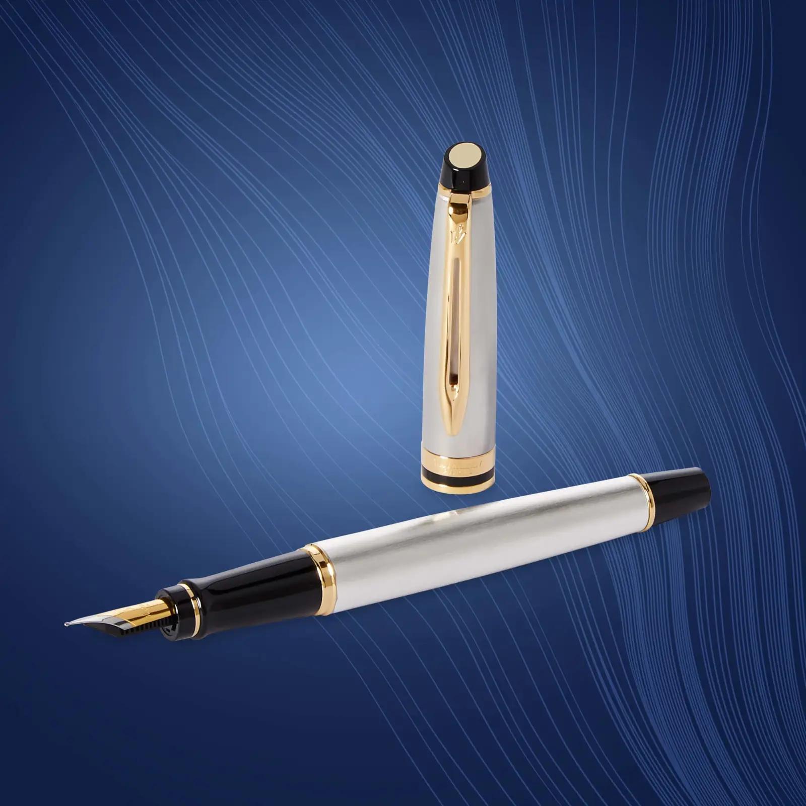 Waterman elegantsne roostevaba sulepea kuldsete detailidega – lisavaade