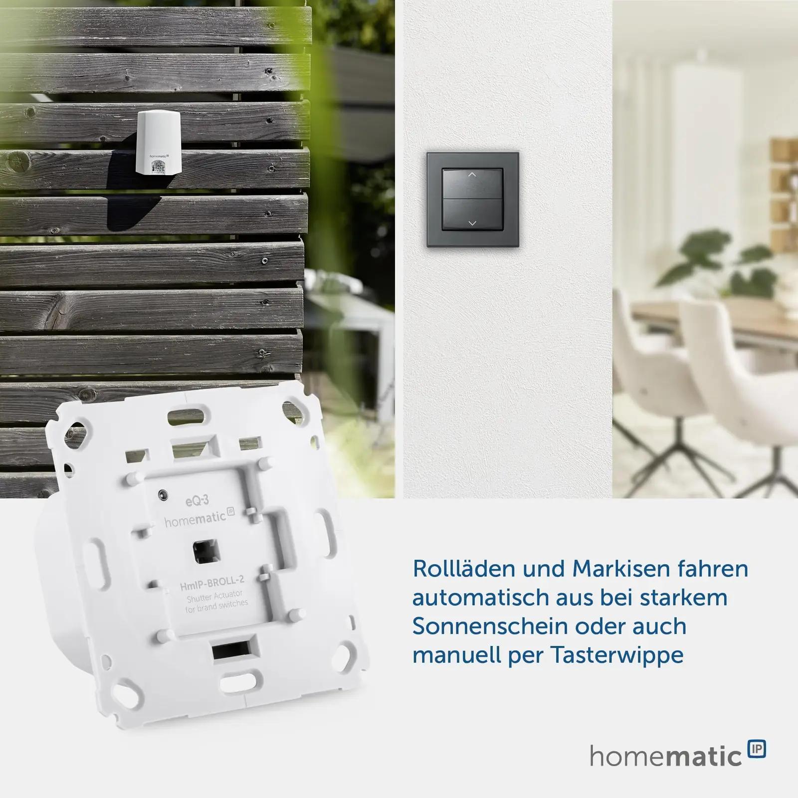 Homematic IP nutikas rulootoide – lihtne juhtimine ja paigaldus – lisavaade
