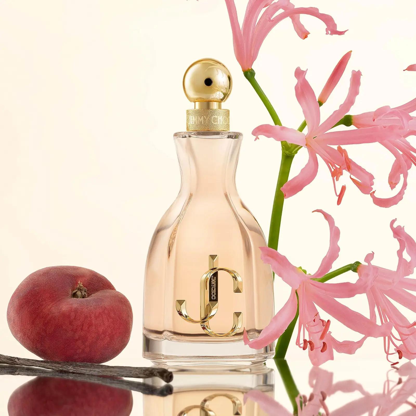 Jimmy Choo luksuslik EdP 60 ml – lilleline ja julge lõhn – pakend ja tarvikud