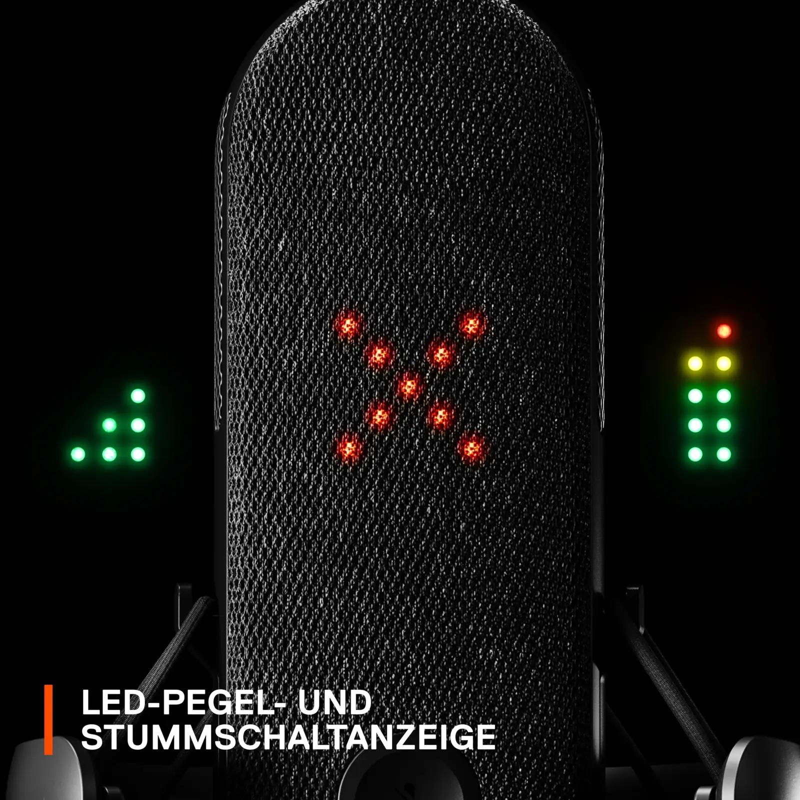SteelSeries USB-mikrofon Alias — suur kapsel mängimiseks ja – pilt 6